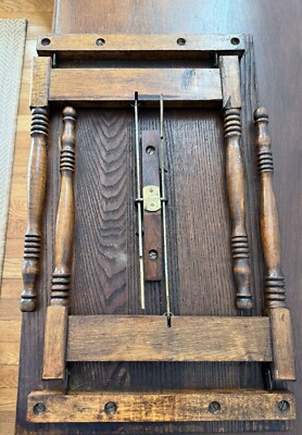 Small Antique Wood Folding Table 22