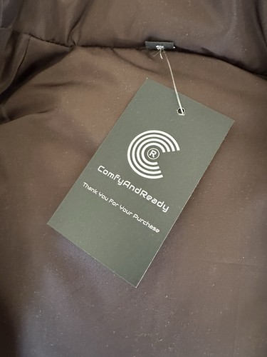 Comfy And Ready Cropped Puffer Vest In Chocolate Women’s Size Small - Picture 12 of 15