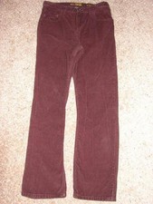 GAP Kids 1969 Straight Wine Cords Corduroy Pants Adjustable Waist, Boys 18 Husky