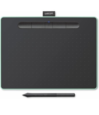 Wacom Intuos Medium Bluetooth Graphics Drawing Tablet, Portable for Teachers,