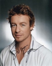 SIMON BAKER signed autograph 20x25cm THE MENTALIST in person autograph COA