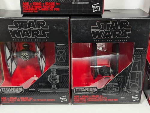 Star Wars Lot of 9 Black Series Die Cast Titanium Vehicles MIB Disney Hasbro - Picture 3 of 15