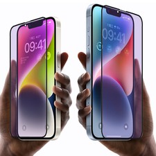 Eye Protection Anti Blue Light Glass Film Screen Protector for iPhone 14 13 Pro