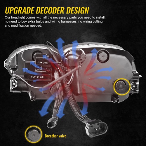 LED Headlight DRL Sealed Beam Assembly For 2005-2009 K1200R 2010-2013 K1300R - Foto 5 di 14