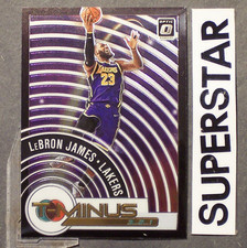 LeBRON JAMES 2020-21 Donruss Optic T-Minus 3 2 1 Purple #9 Los Angeles Lakers