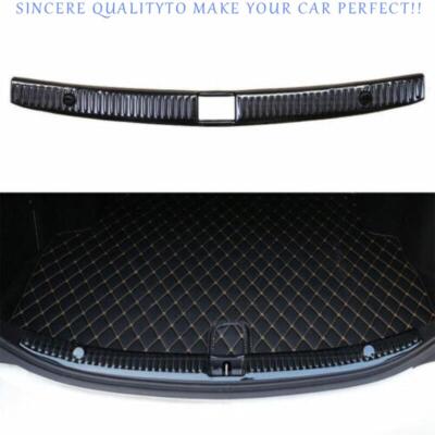 For Benz C-Class 2015-2021 Black Steel Inner Rear Bumper Protector Guard Plate