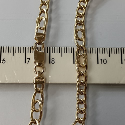 COLLANA UOMO -DONNA UNISEX A MAGLIA GRUMETTA IN ORO GIALLO 18KT 12,5 GR. (7748) - Foto 12 di 12