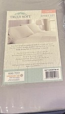 Truly Soft Gray Twin Sheet Set Double Brushed The Ultimate in Softness