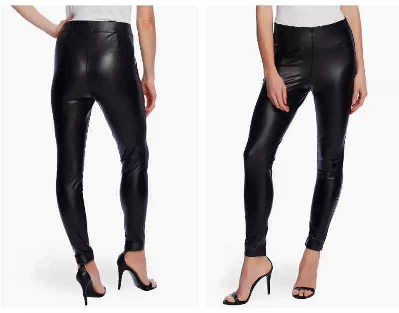 Vince Camuto Faux Leather Stretch Pants (Plus Size)