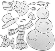Christmas Snowman Dies Stencil, Die Cuts for Card Making, Scrapbooking Die-Cu...