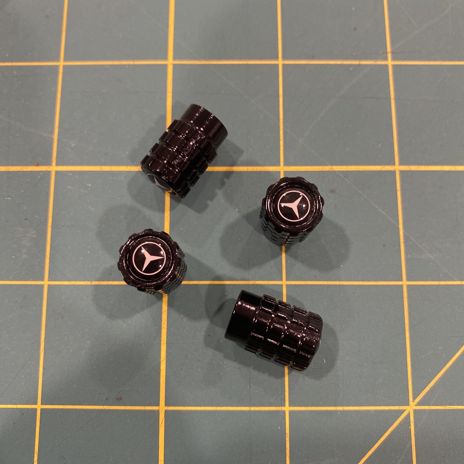 For Mercedes Benz Car Tire Valve Stems Caps Wheel Air Valve Covers Styling 4PCS eBay