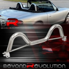 For 1990-2005 Miata Mx-5 Steel Dual Hoop Loop Roll Bar Brace Support Cage Chrome