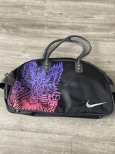 New Vintage NIKE Gym CLUB Holdall Bag  Black 1773 Logo 18” 10” 8”