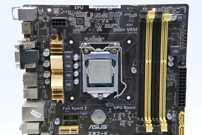 ASUS Z87-K LGA 1150 Intel Z87 ATX Motherboard + Intel i5 4690 3.5