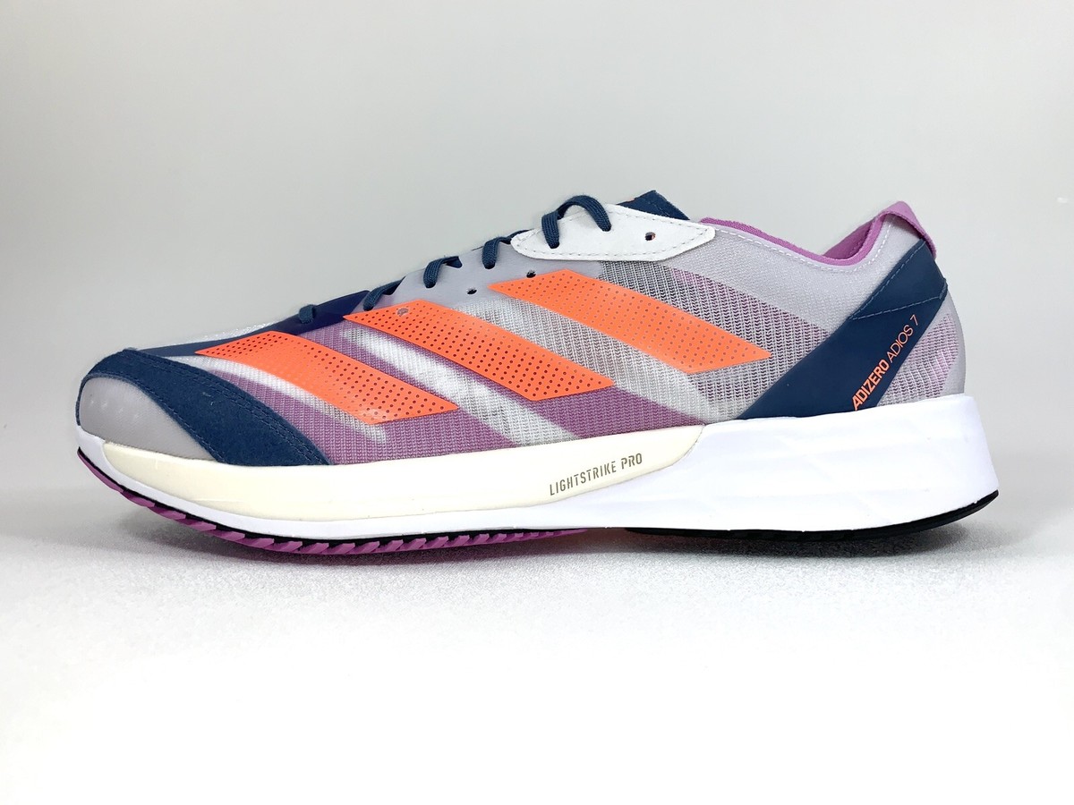 Adidas Mens Multicolor Adizero Adios 7 GX6647 Lace Up Running Shoes Size 12 Adidas Mens Multicolor Adizero Adios 7 GX6647 Lace Up  main image 4