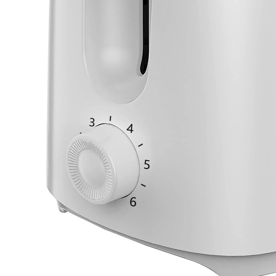 Daewoo 700W BLANCO 2 REBANADAS TOSTADORA COOL TOUCH CONTROL DE PARDEAMIENTO VARIABLE Foto 4 de 4