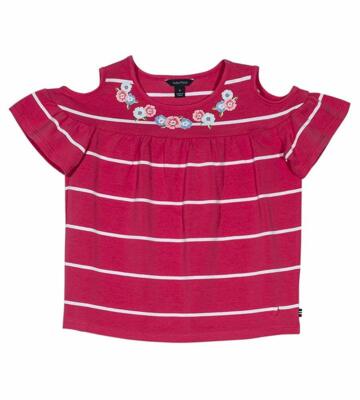 Nautica Mädchen-Top Für Kleinkinder – Kurzärmliges Fashion-Shirt, Weich & Bequem