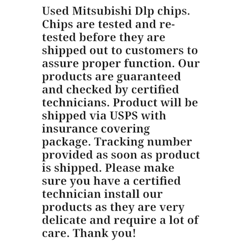 Samsung Mitsubishi DLP Chip 1910-6143W 4719-001997 276P595010 WD-60735 - Picture 4 of 6