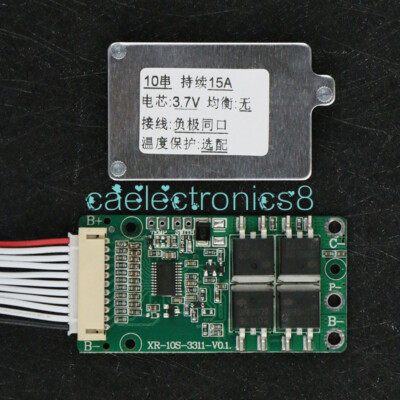 BMS 15A 36V 10S Li-ion Lipolymer 18650 Battery Charge Board For Ebike Escooter