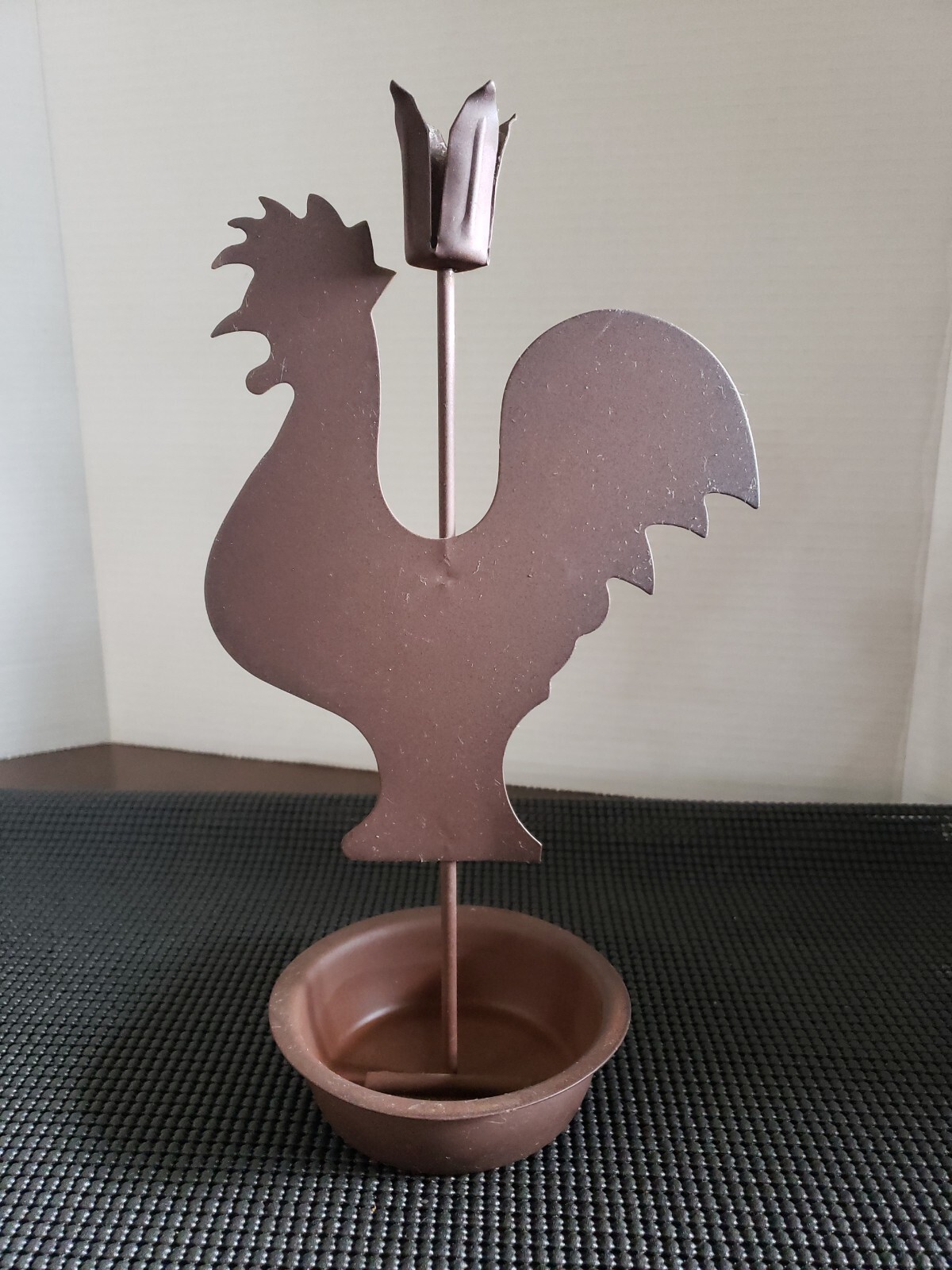 Metal Rooster Candle Holder Farmhouse Decor eBay
