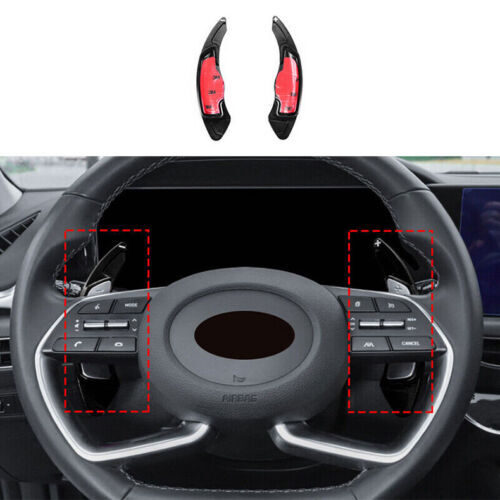 2020-2022 For Hyundai Sonata Black Steering Wheel Shift Paddle Shifter Extension - Picture 1 of 6