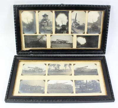 Artillerie Rahmen Konvolut WW1 - Frankreich (Originalmaterial)