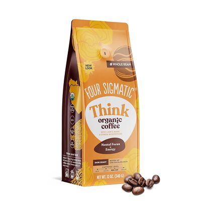 Vier Sigmatic Bio ganze Bohnen Kaffee mit Löwenmähne & Chaga Pilzen 340g