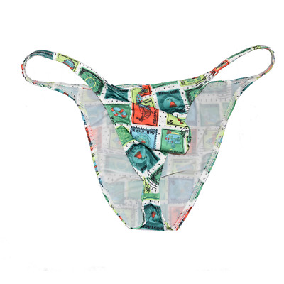 Men String Bikini Sexy Guy Swimming Mini Briefs Stretchy Underwear Micro Panties