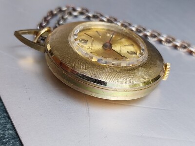 Swiss Made Lucerne Antimagnetic Ladies Pocket Watch Pendant Wind