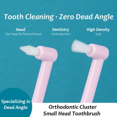 1 Stück Slim Interspace Zahnbürste ~ Tufted End Interdental Kieferorthopädische Zahnspangen Zähne