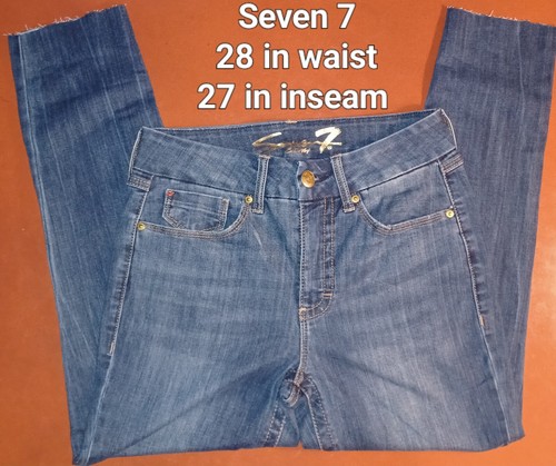 Seven 7 No Boundaries Jeans Lot Womens Size 5 and 6 8 Short Juniors Denim Pants - Picture 2 of 6