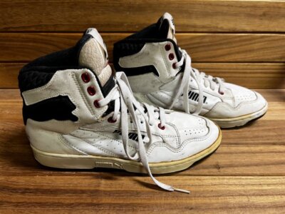 90s ＰＵＭＡ ＲＥＳＥＲＶＡ ＴＲ シューズ ヴィンテージ 26.5㎝ 黒白 90s PUMA RESERVA TR シューズ ヴィンテージ 26.5