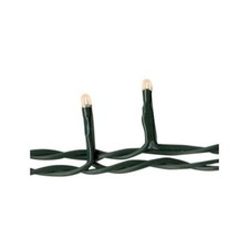 NEW Primitive Teeny Lights 20 Ct Clear Bulbs GREEN Elec Cord Strand Rice INDOOR