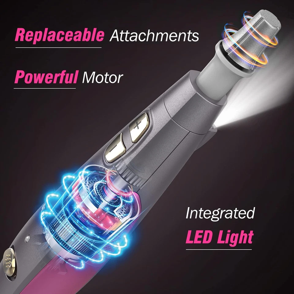 Kit de Juego Profesional de Manicura y Pedicura, Taladro de Uñas Eléctrico Actualizado Foto 4 de 4