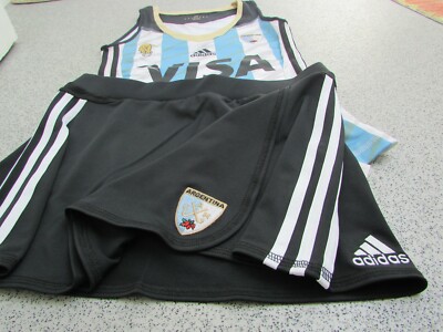 Adidas Women S Las Leonas Argentina Hockey Home Jersey Skirt Size Xs Ebay