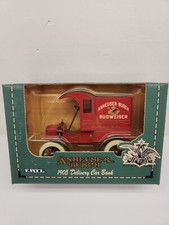 ERTL Anheuser Busch 1905 Ford's First Delivery Car Bank Red 1:25 Diecast