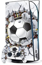 FOOTBALL BRICK STICKER/SKIN PLAYSTATION 5 CONSOLE/ REMOTE