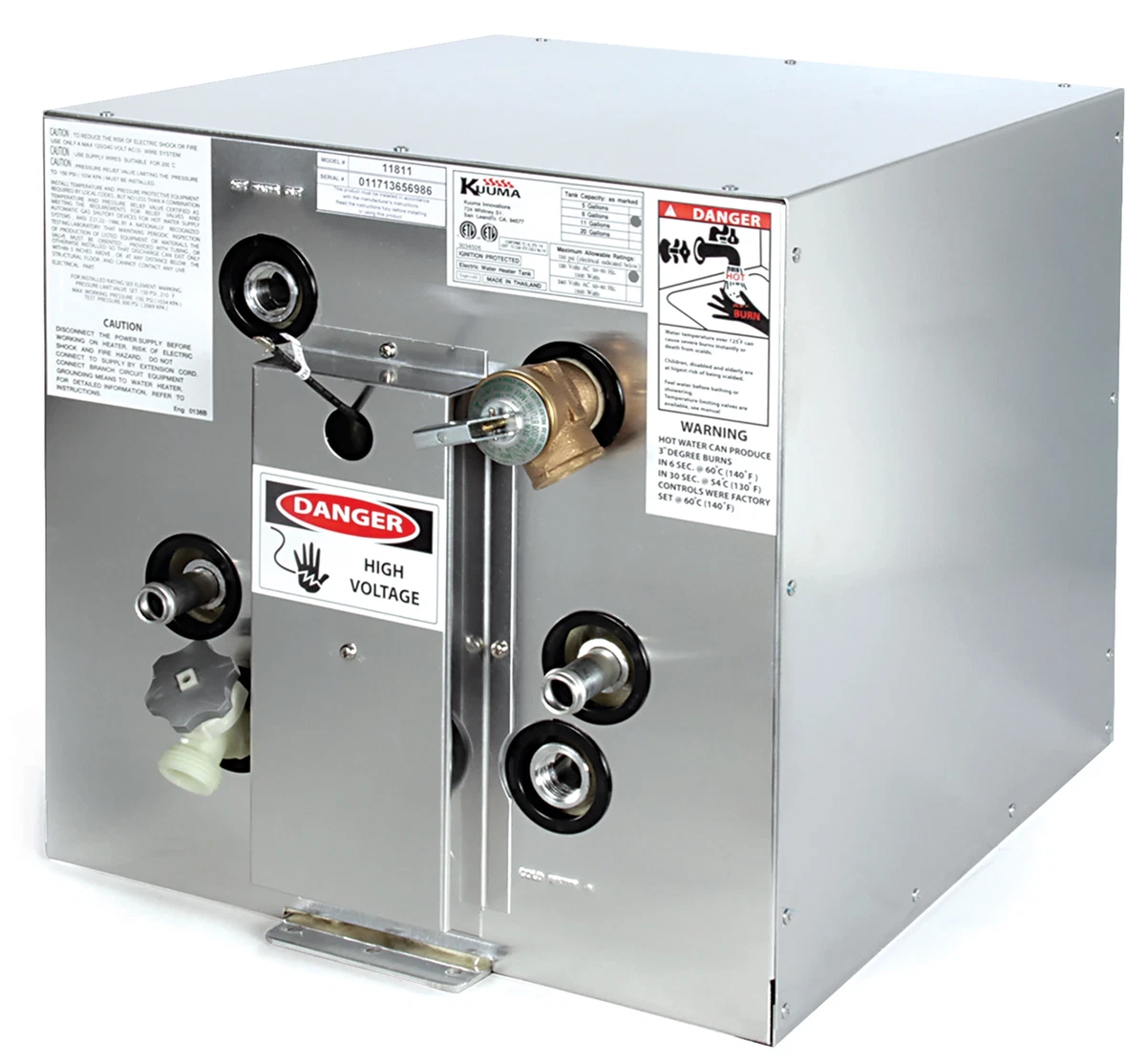 Kuuma 11811 Marine Water Heater 6 Gallon Front Heat Exchanger 120V  Front/Back Mo | eBay