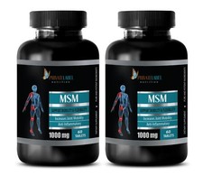 Msm 1000 Tablets - MSM 1000mg - Support Joints Health - Bones Health - 2 Bottles