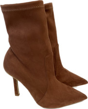 Stivaletto Tronchetto Ninalilou Love in camoscio cuoio tacco 10 322618