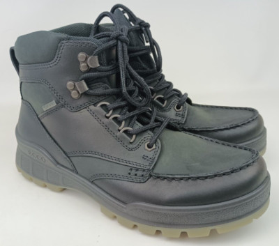 Ecco Men's Track 25 High GTX Casual Hiking Leather Boots Black EU 41