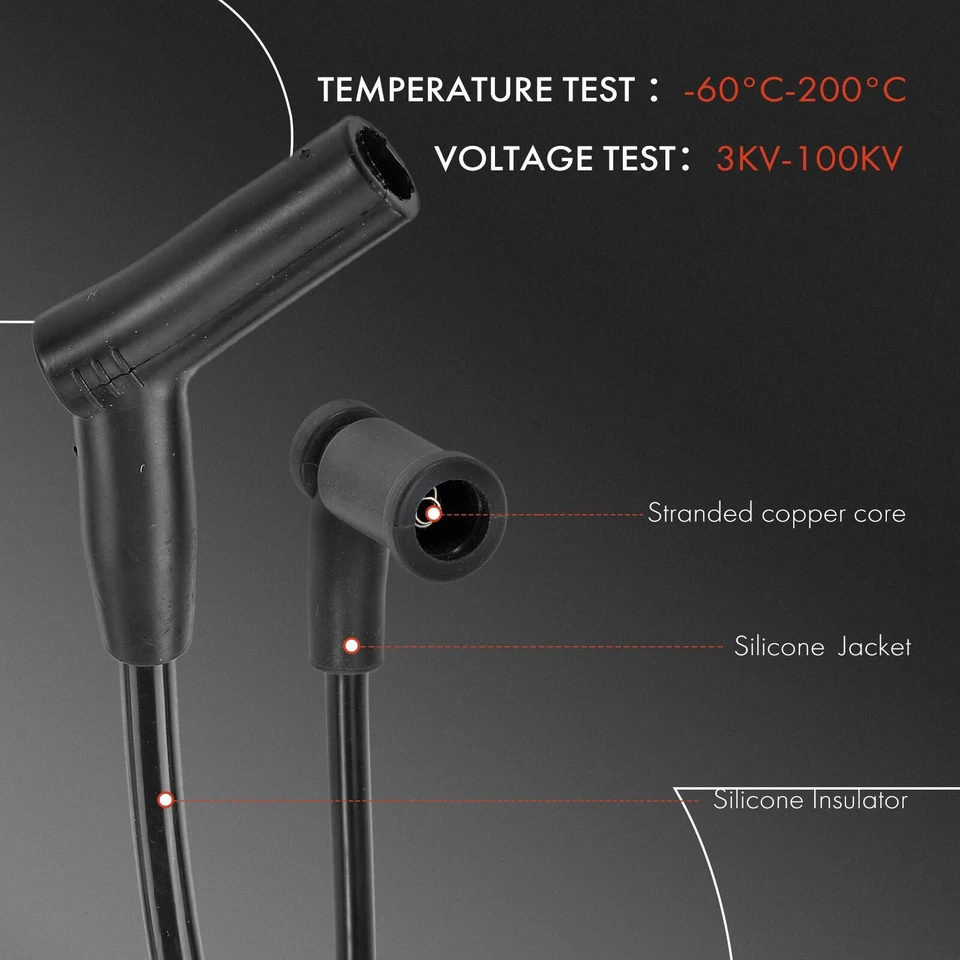 Juegos de 6 cables de bujías para Ford Freestar 2004-2005 Mercury Monterey 2004-2006 Foto 4 de 4