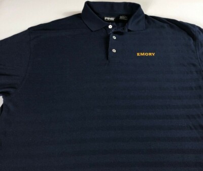 Emory Eagles Polo Shirt Mens Large Finance Administration Student Alumni Grad GA