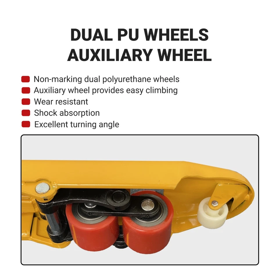 Gato de paleta manual WASSERMANN LIFT 48"X 27" horquilla 5500 lb camioneta pickup solamente Foto 3 de 4