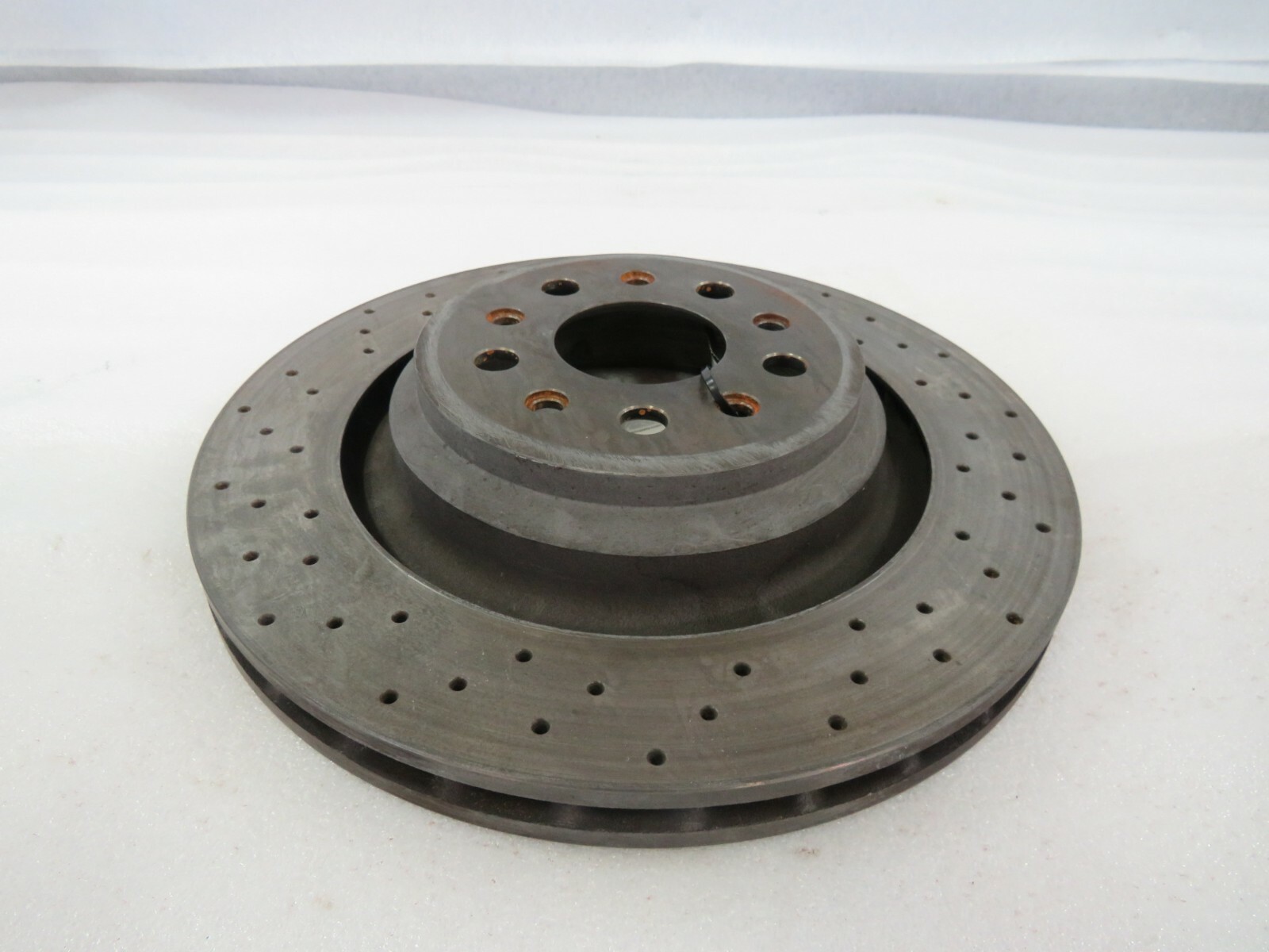 2014 Maserati Quattroporte, Rear Brake Rotor, Cross Drilled, Used, P/N 670031597