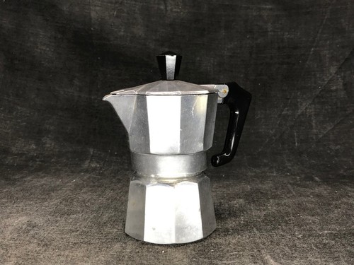 Antigua Cafetera Italiana A Espresso Aluminio, Una Taza Café BAR | eBay