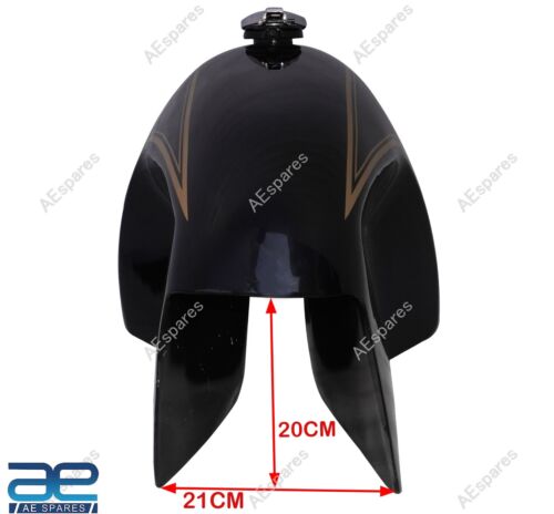 10-12 Gallon Petrol Tank Black Painted Golden Stripe For BMW Hoske Heinrich - Bild 3 von 8