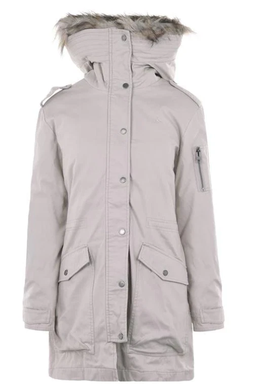Jack Wills Everlyn Detachable Faux Fur Parka Coat Womens Size UK 6 Beige  #REF11 | eBay