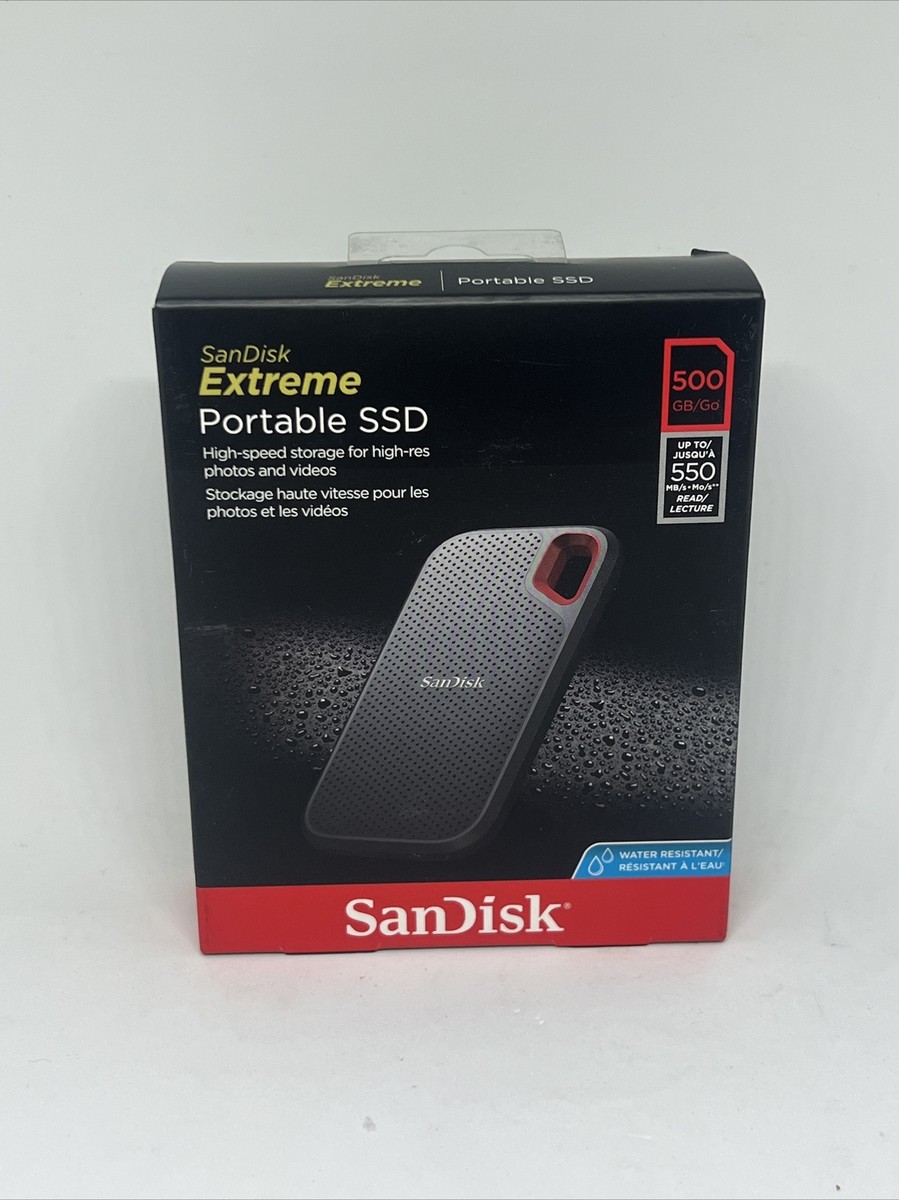 SanDisk Extreme Portable External SSD 500GB Read Speed up to