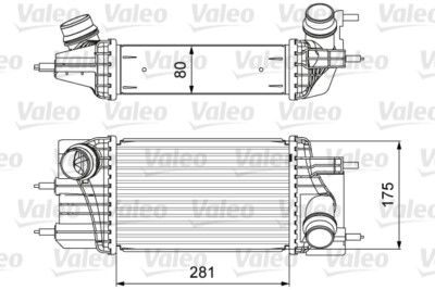 Valeo 818666 intercooler, charger for Nissan